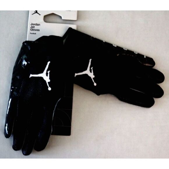 Nike J1007130091XL Men's Sz XL Black Jordan Jet Football Gloves $60 - Picture 3 of 3